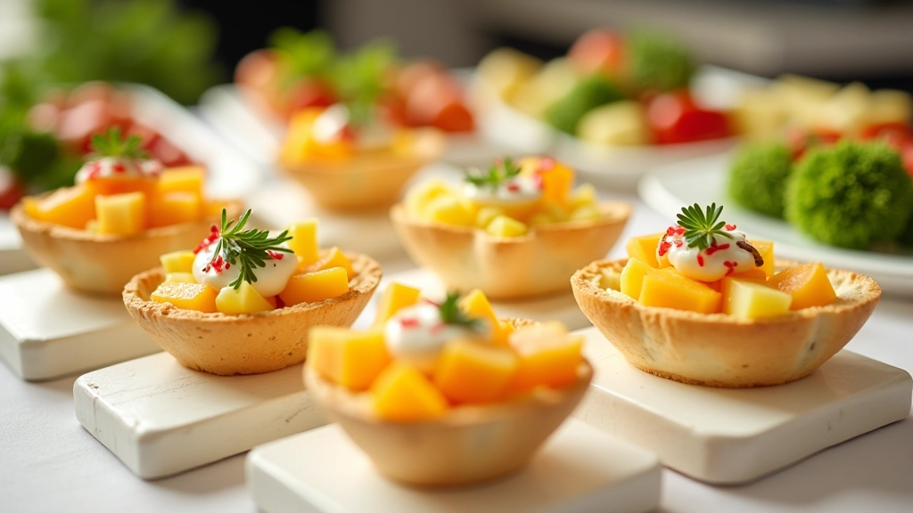 Colorful array of vegetarian and dietary-restricted meal options on serving platters