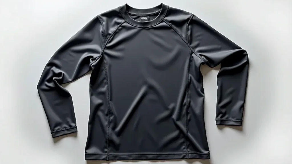 Apex training top in charcoal grey, laid flat to reveal the seam construction, fabric drape, and sweat-wicking material