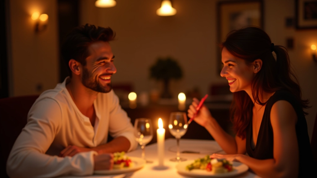 Diverse group of guests enjoying food at a casual dinner party