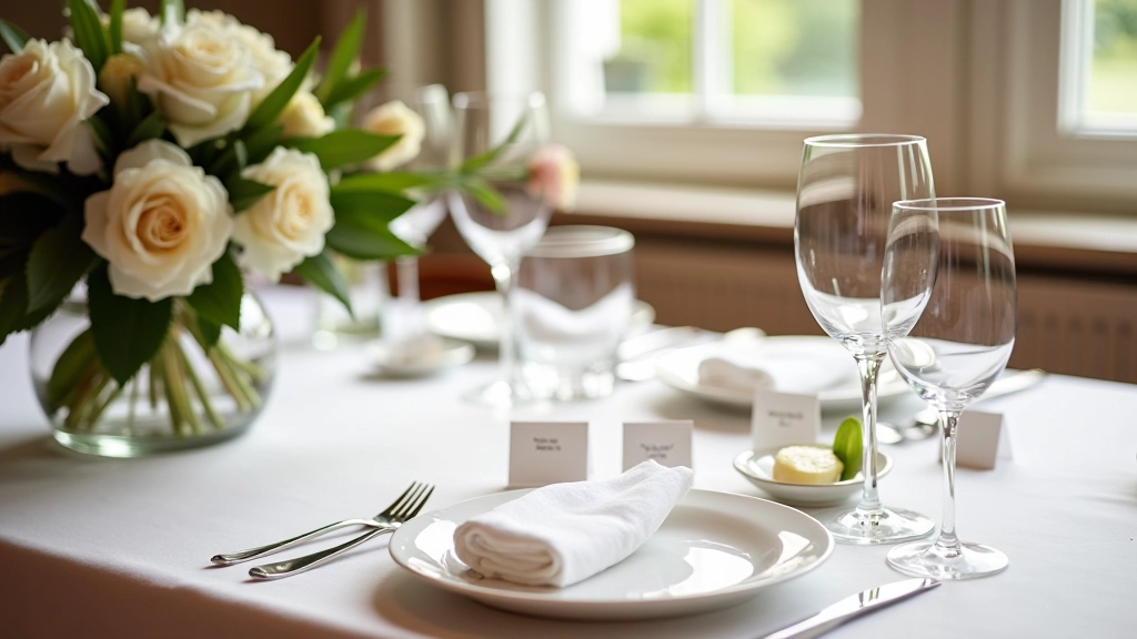 Elegant table setting with fresh flowers and place cards for memorable guest experience